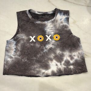 CORE POWER YOGA tie dyed crop tank in women’s size large